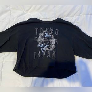 Garage cropped tee shirt, size XS